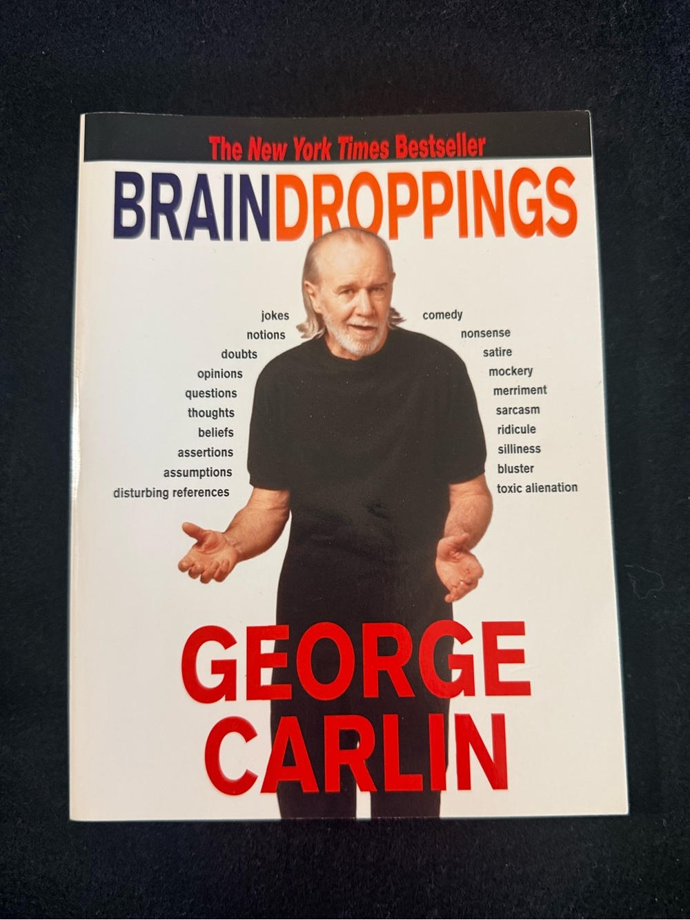 Book George Carlin Brain Droppings NY Times best seller paperback